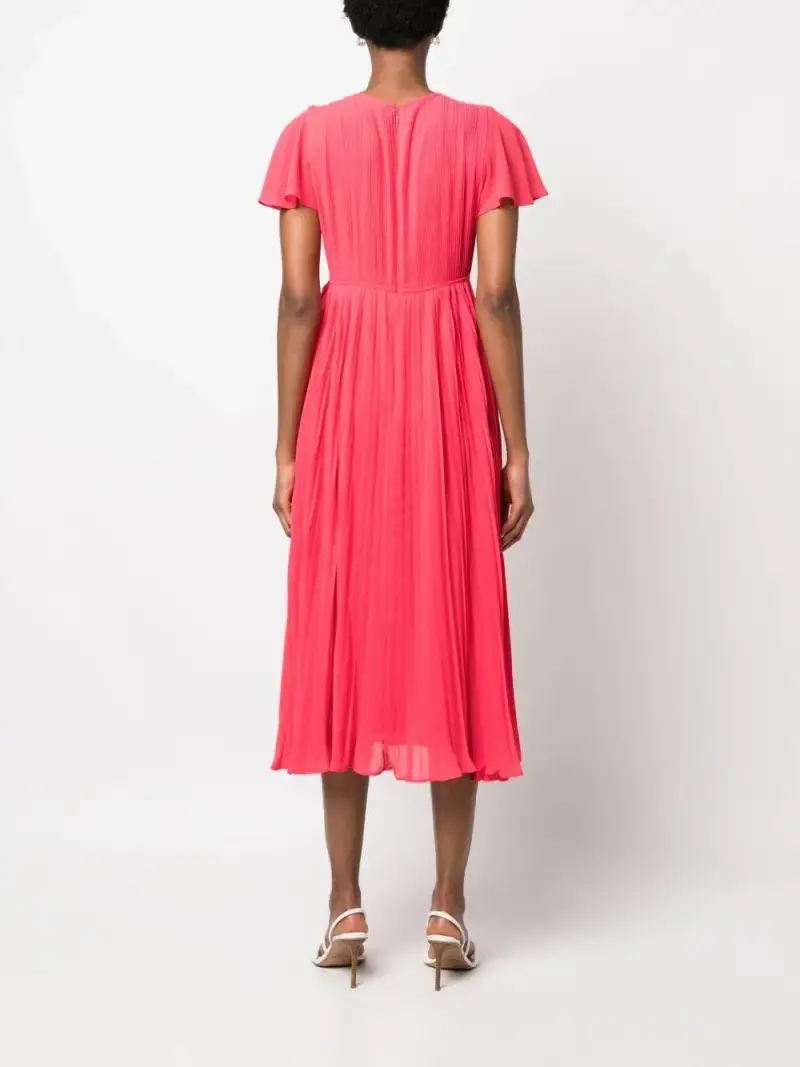 Abito corallo in chiffon miniatura 2