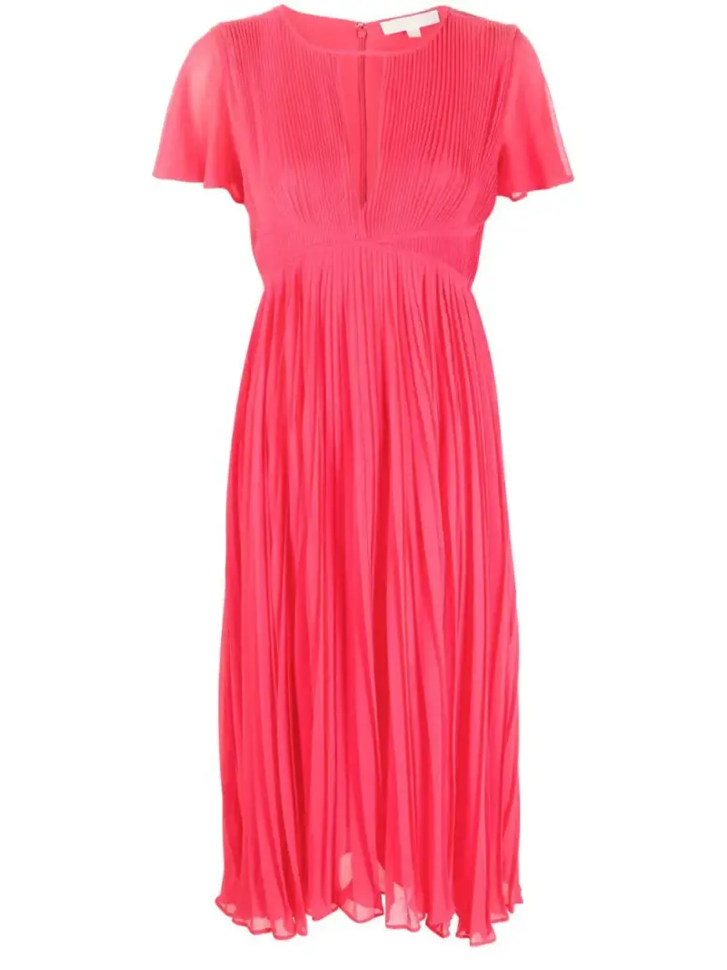 Abito corallo in chiffon