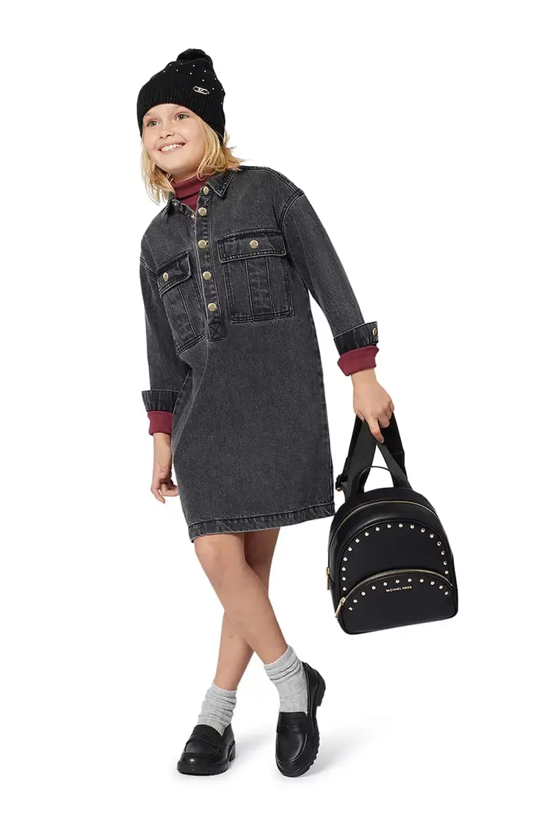 berretta per bambini colore nero R30518 miniatura 4