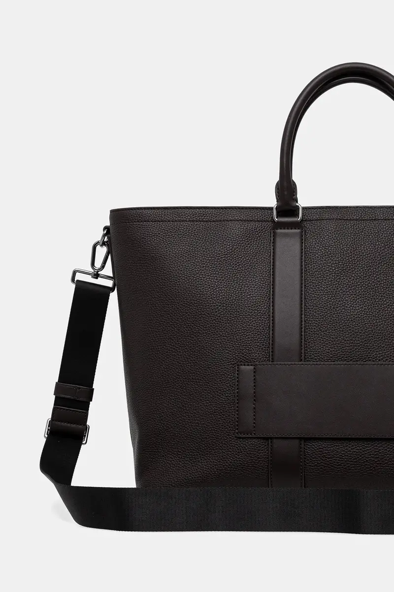 borsa in pelle colore marrone 33F5LHDT4L miniatura 4