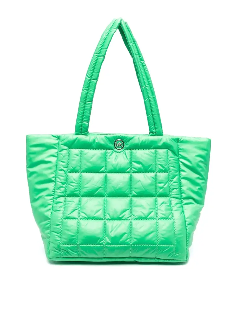 Borsa trapuntata Lliliah con doppio manico Verde