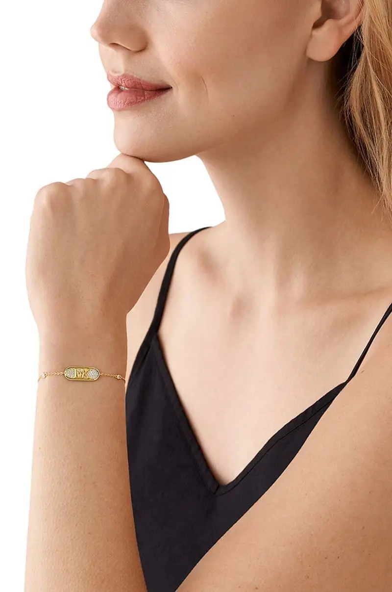 bracciale in argento placcato in oro miniatura 3