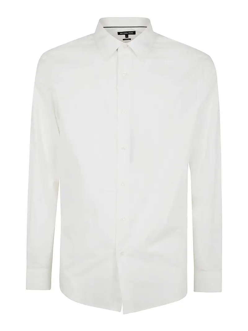 Camicia classica in cotone Bianco