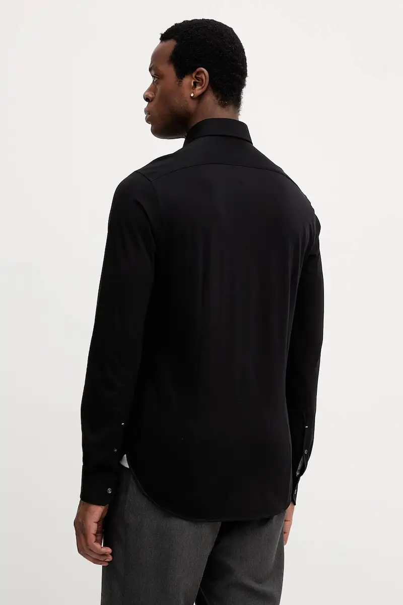 camicia in cotone Nero miniatura 3