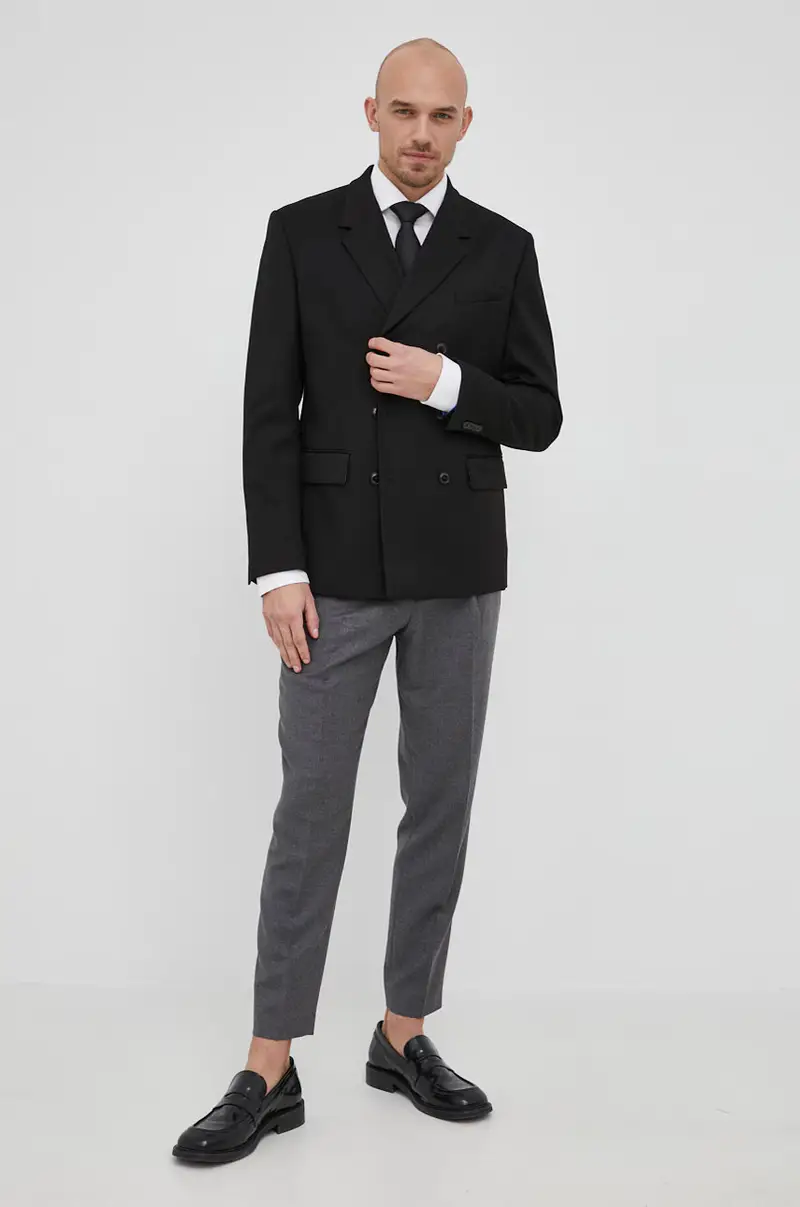 camicia in cotone uomo Bianco miniatura 3