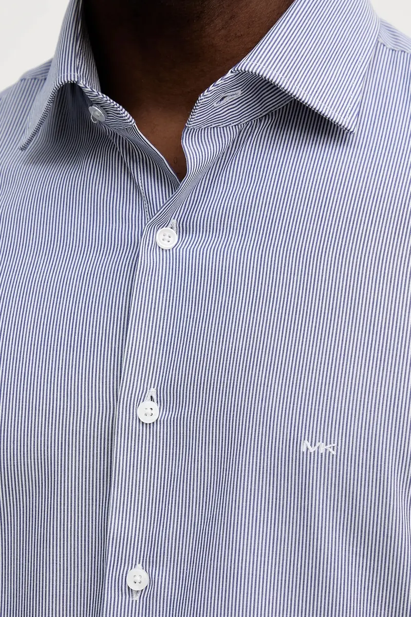 camicia in cotone uomo colore blu MK0DS01293 miniatura 5