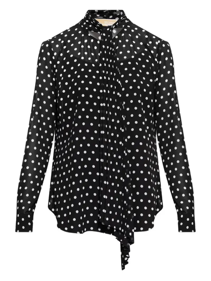 Michael Kors Maglia a Pois Nero