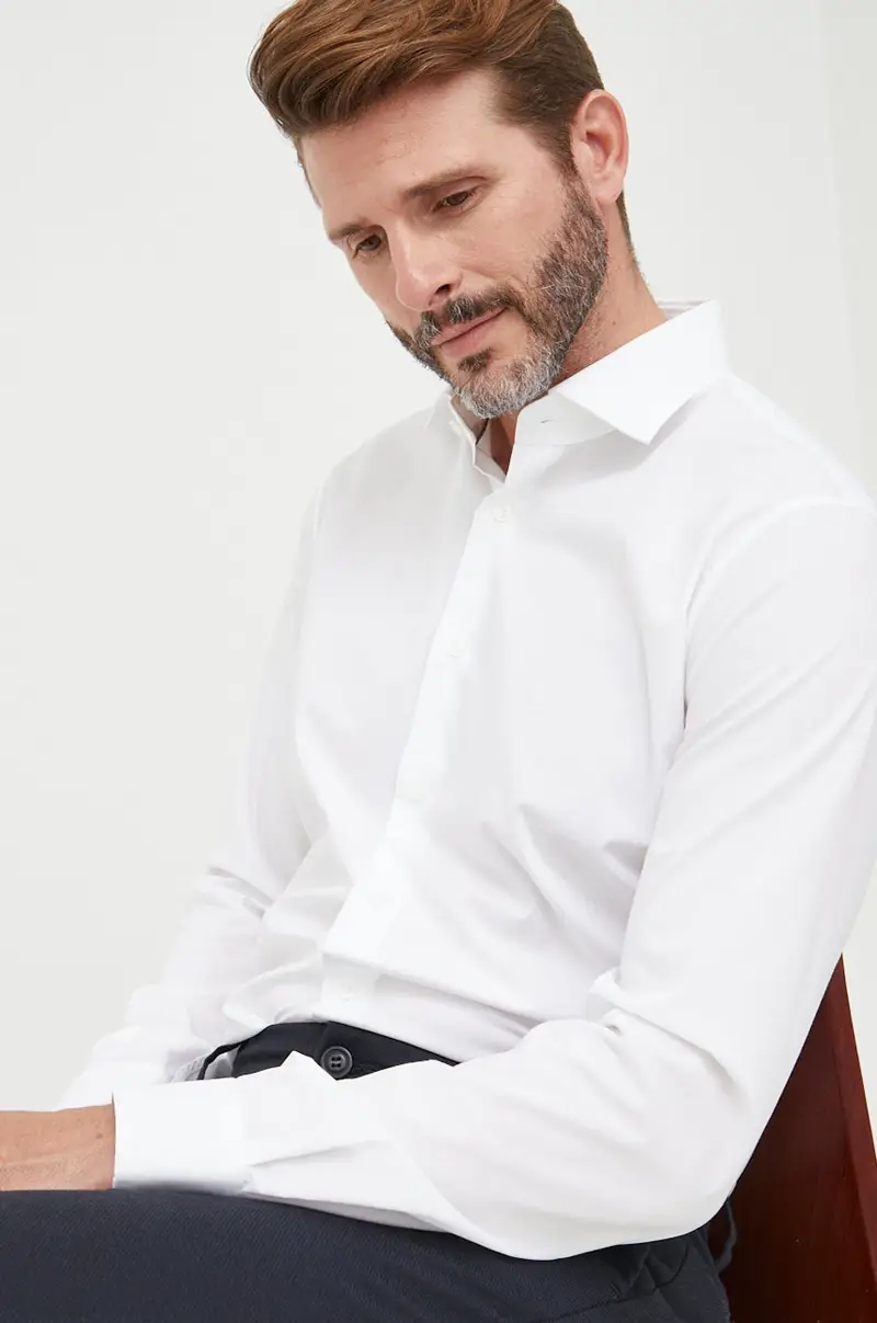 camicia uomo Bianco miniatura 4