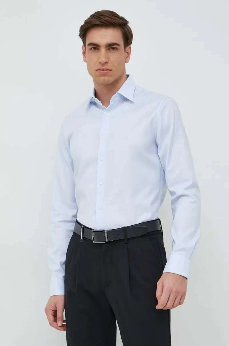 camicia uomo Blu