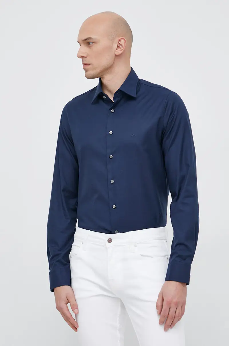 camicia uomo Blu navy