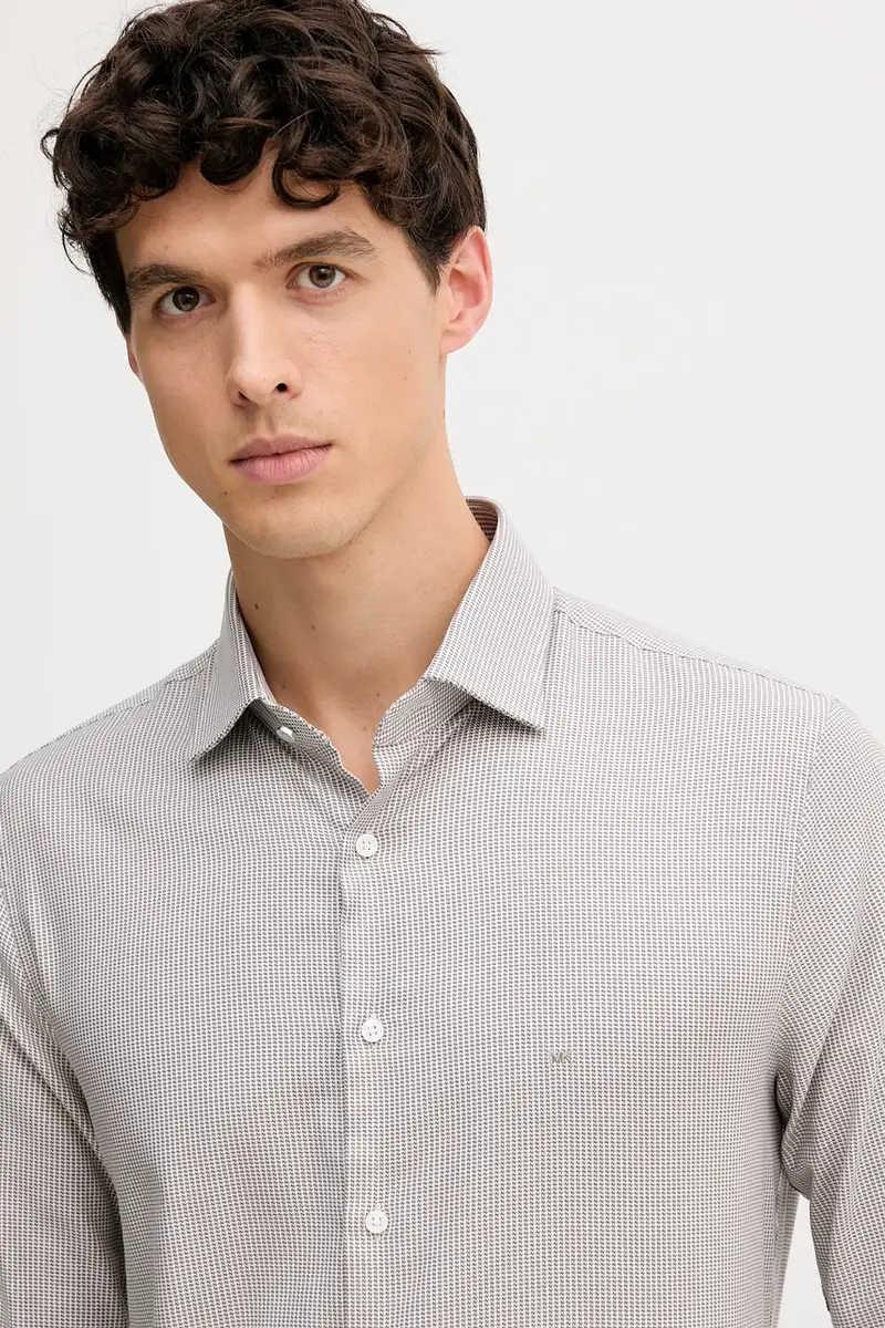 camicia uomo colore beige MK0DS01596 miniatura 4