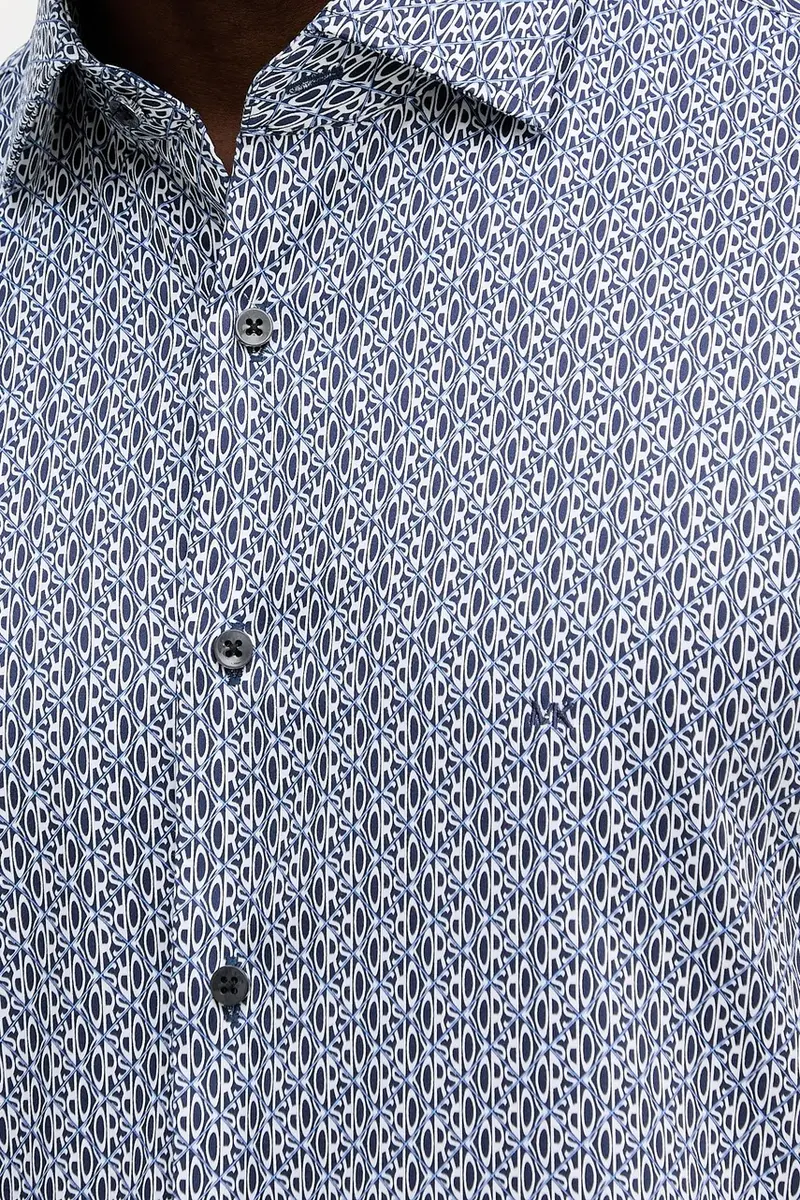 camicia uomo colore blu navy MK0DS01622 miniatura 5