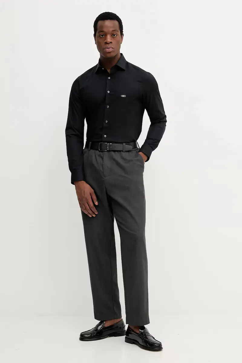 camicia uomo colore nero MK0DS01288 miniatura 2