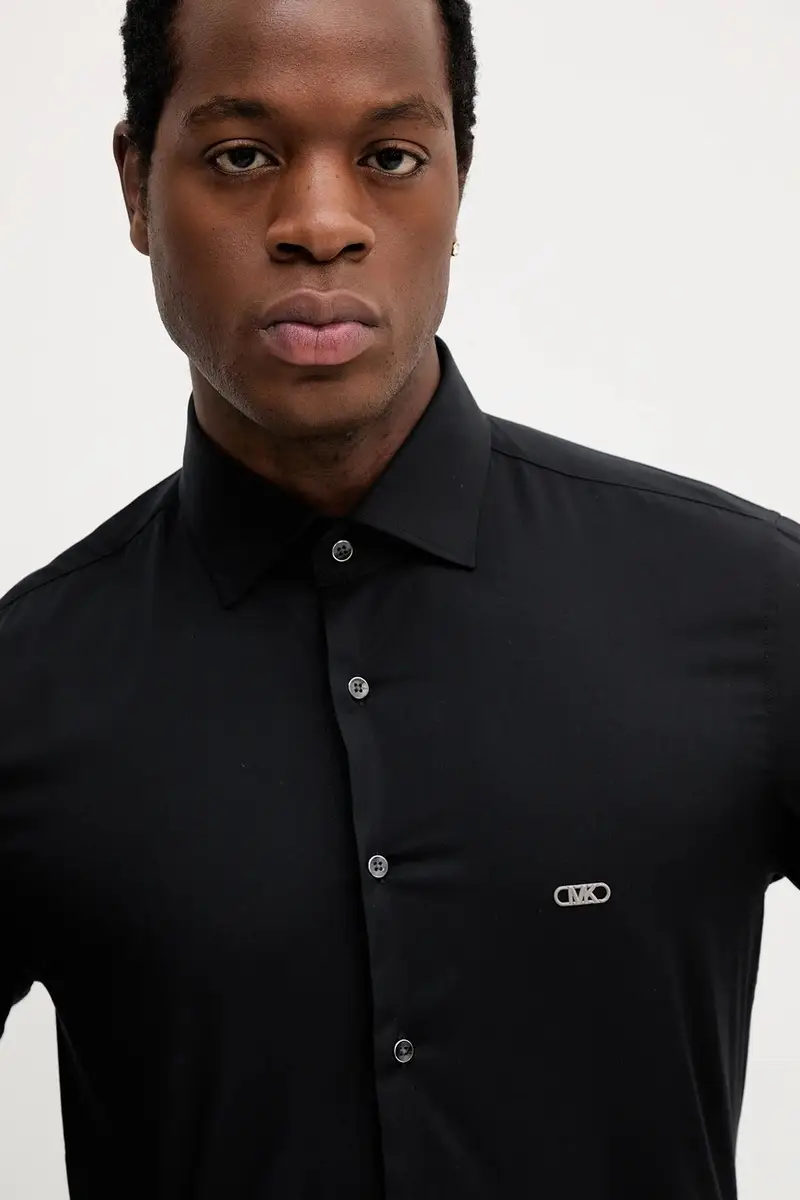 camicia uomo colore nero MK0DS01288 miniatura 4