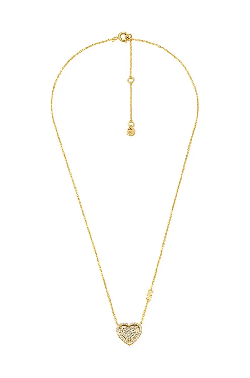 collana e orecchini in argento placati in oro MKC1756CZSET miniatura 2