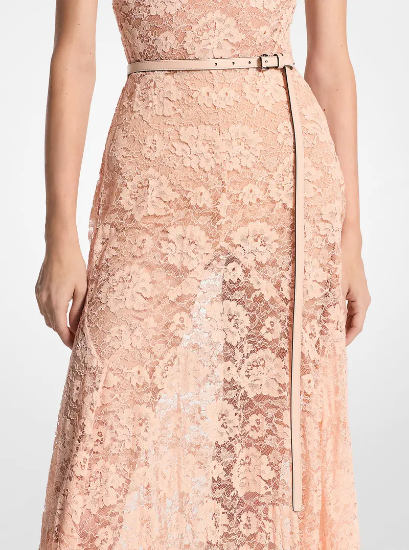 MK Cintura Carolyn in pelle - Naturale - Michael Kors miniatura 2