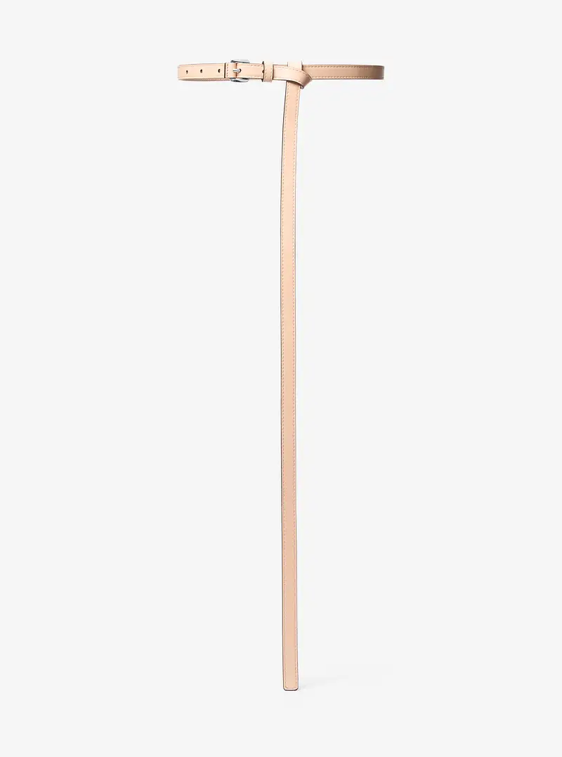 MK Cintura Carolyn in pelle - Naturale - Michael Kors