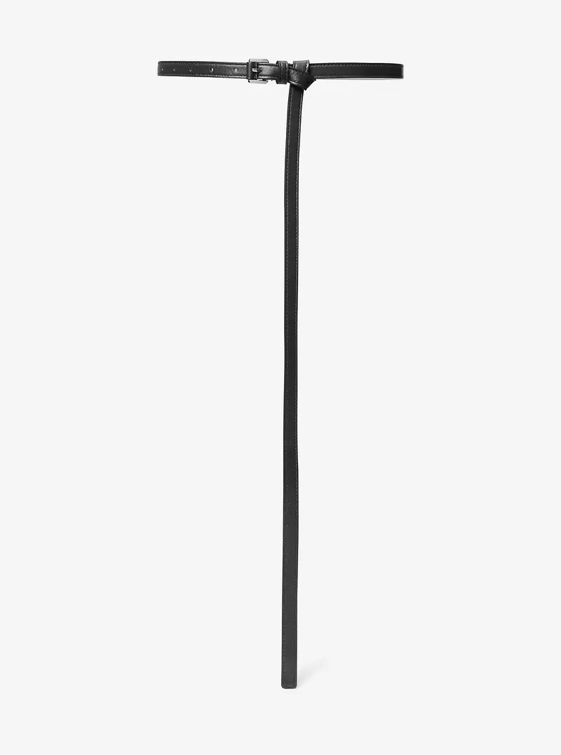 MK Cintura Carolyn in pelle - Nero - Michael Kors