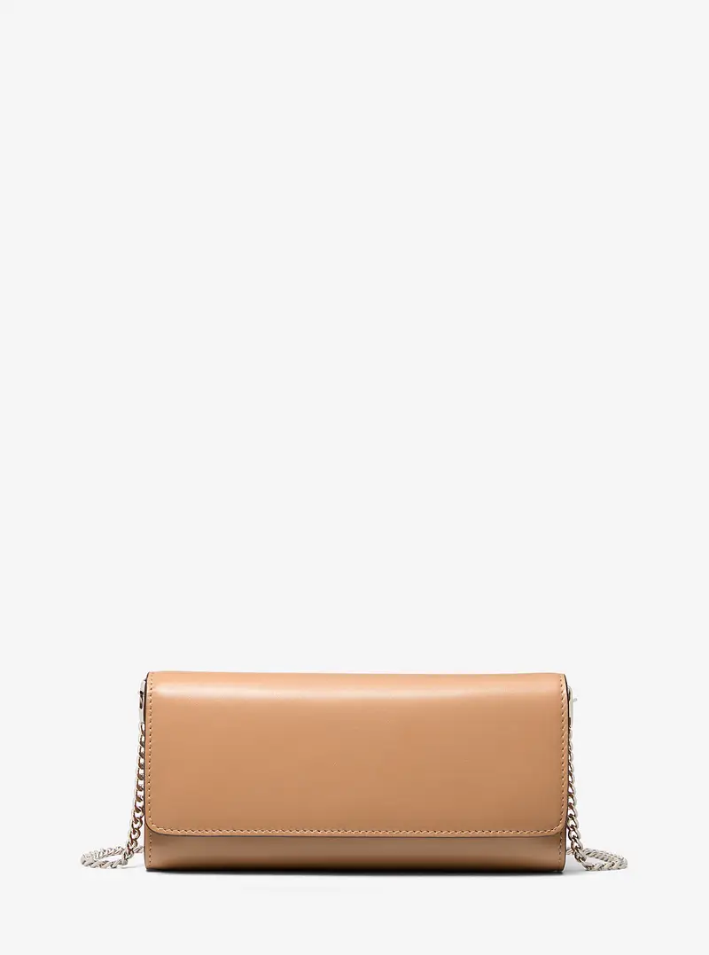 MK Clutch Cate in pelle - Naturale - Michael Kors