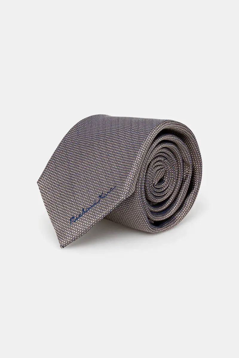 cravatta in seta colore beige MK0DT00185