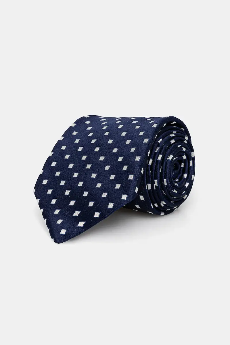 cravatta in seta colore blu navy MK0DT00181