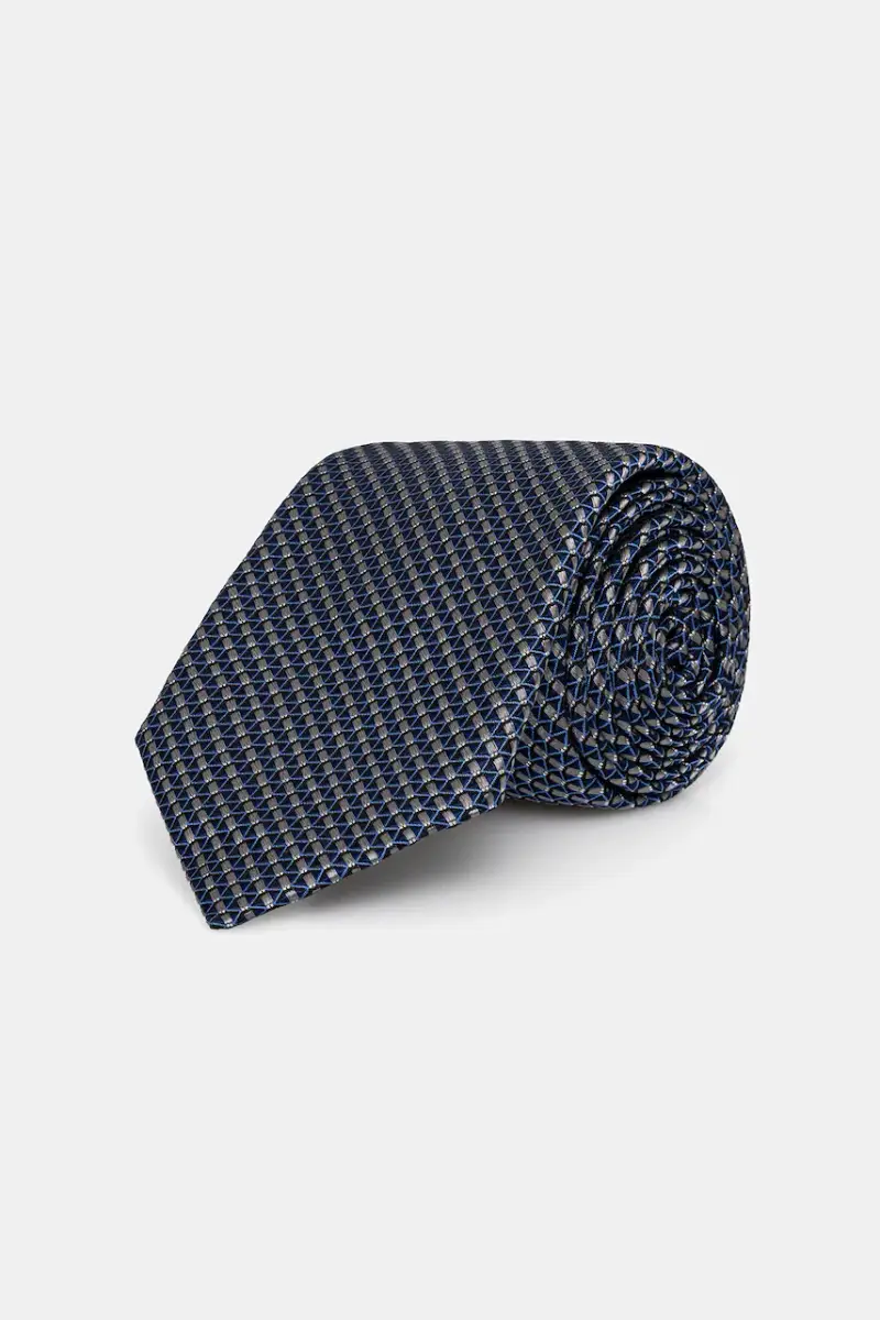 cravatta in seta colore blu navy MK0DT00183