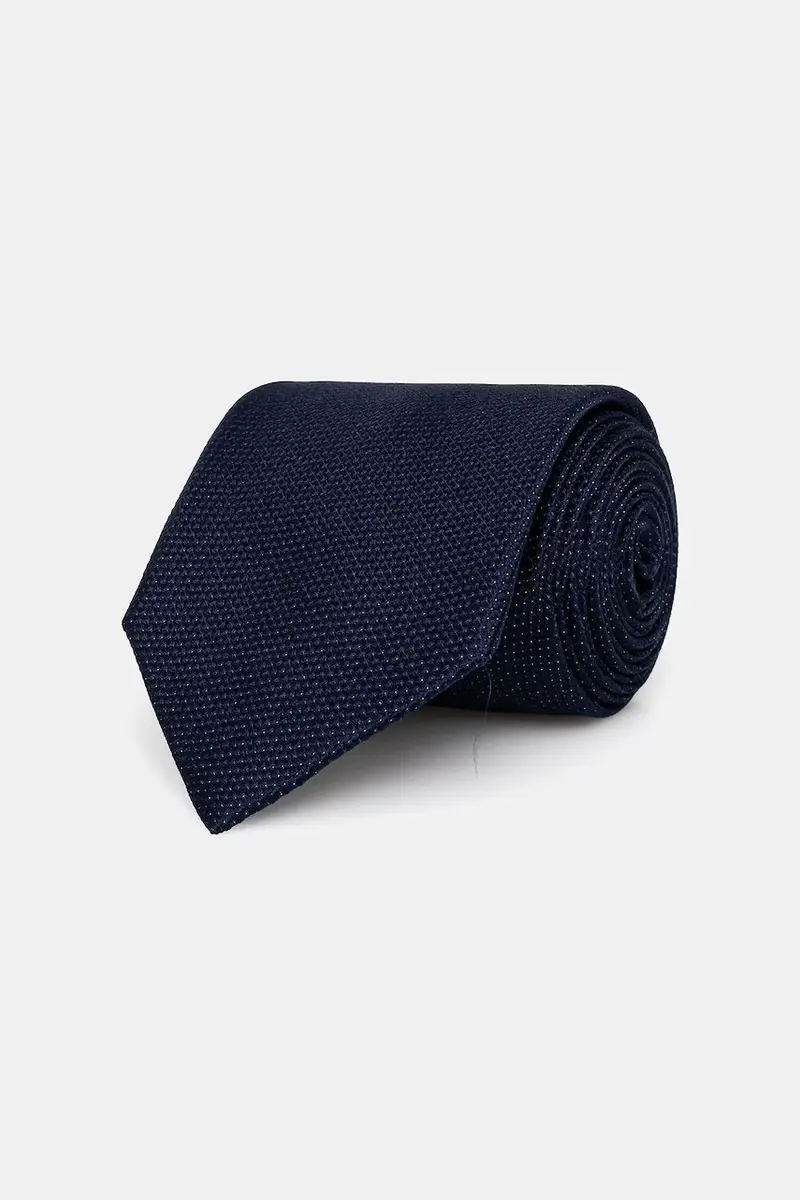 cravatta in seta colore blu navy MK0DT00207