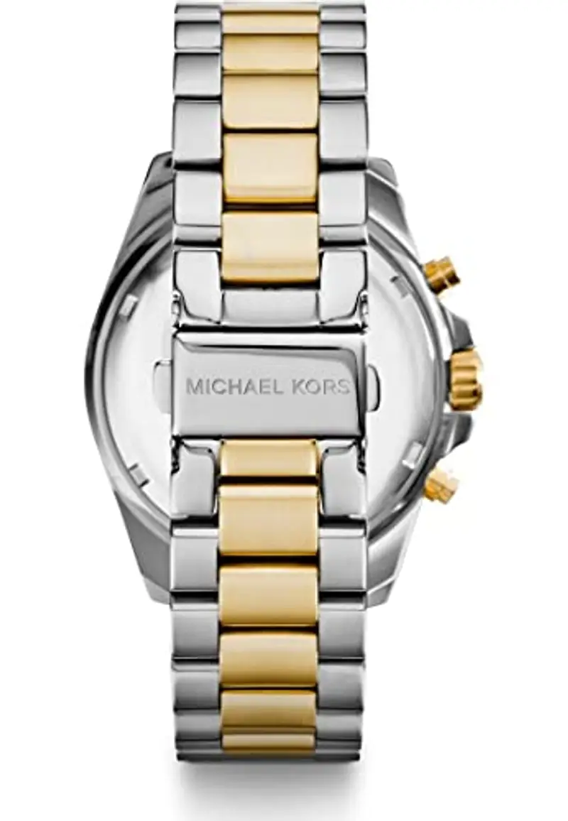 Michael Kors Cronografo Bradshaw con cinturino in acciaio inossidabile bicolore per donna MK5976 miniatura 3