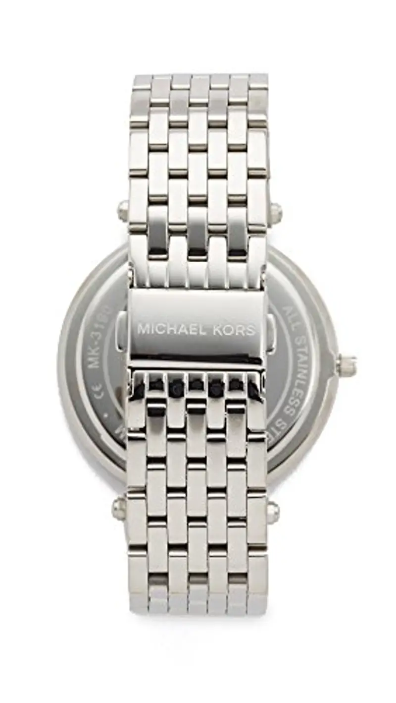 Michael Kors Darci Orologio al quarzo analogico con cinturino in acciaio inossidabile tono argento da donna MK3190 miniatura 3