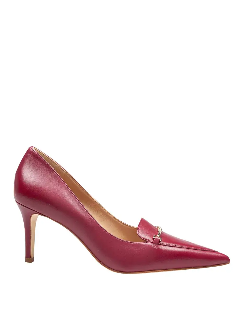 Decollete Lena In Pelle Colore Mulberry Rosso