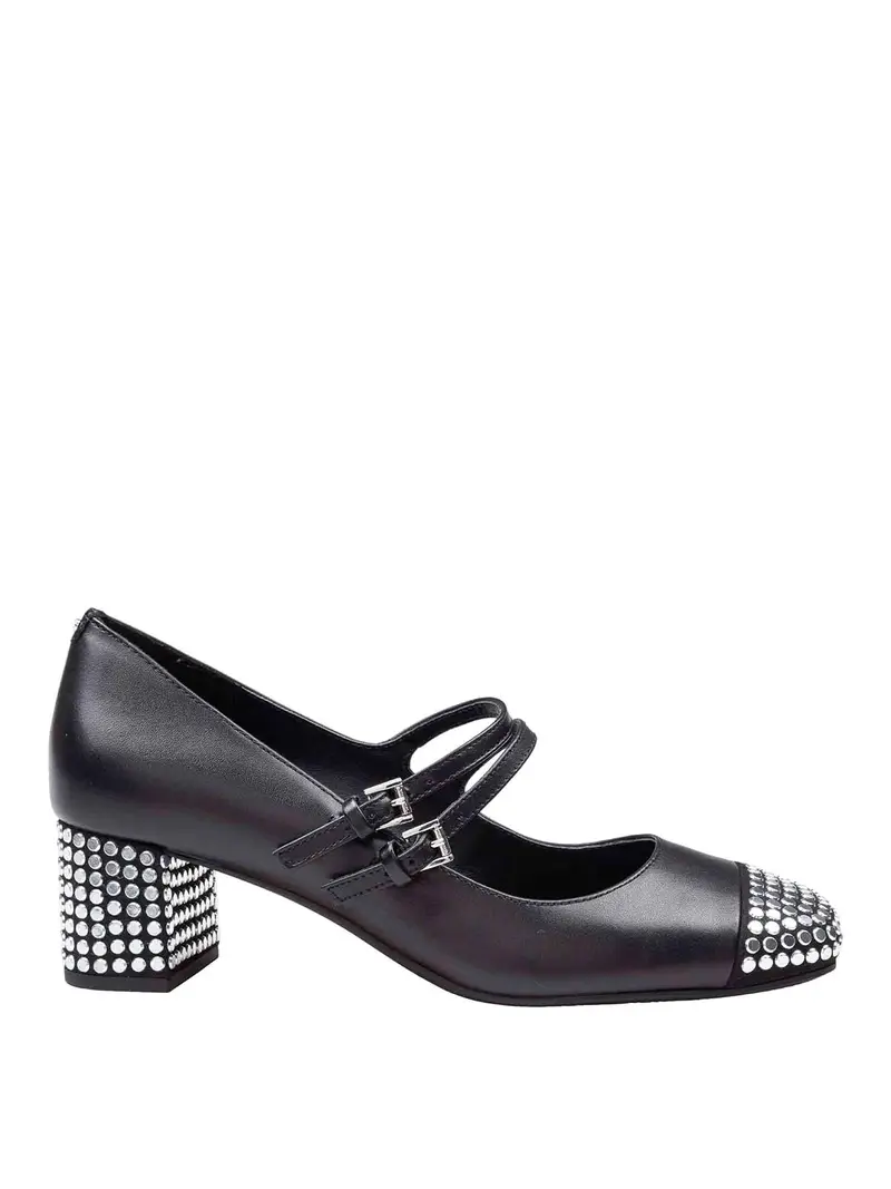 Decollete Matilda Toe Cap Mid Pump Nero