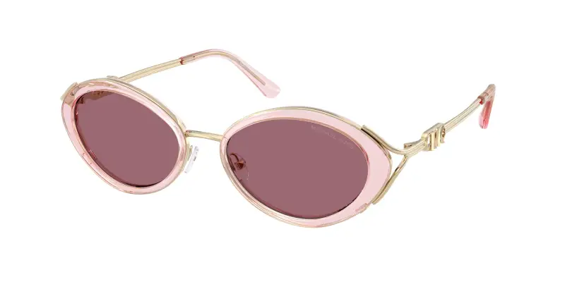 Donna Michael Kors MK1179 KEY WEST 40581A Occhiali da sole Metallo Rosa Viola Rotonda Normale