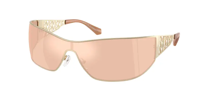 Donna Michael Kors MK1180 MELBOURNE 189387 Occhiali da sole Metallo Oro Rosa Squadrata Normale Specchiato