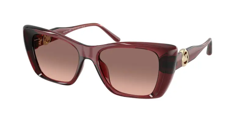 Donna Michael Kors MK2270U TOKYO 317513 Occhiali da sole Iniettato Marrone Rosa Squadrata Normale
