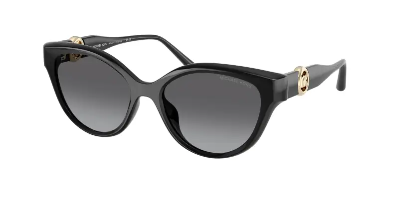 Donna Michael Kors MK2271U NAGOYA 3005T3 Occhiali da sole Iniettato Nero Grigio Cat Eye Polarizzata