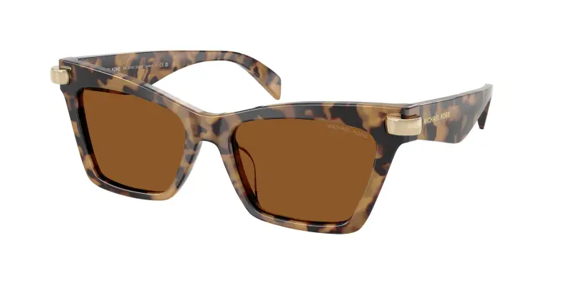 Donna Michael Kors MK2276U GRAND CAYMAN 393073 Occhiali da sole Acetato Tartaruga Marrone Cat Eye Normale