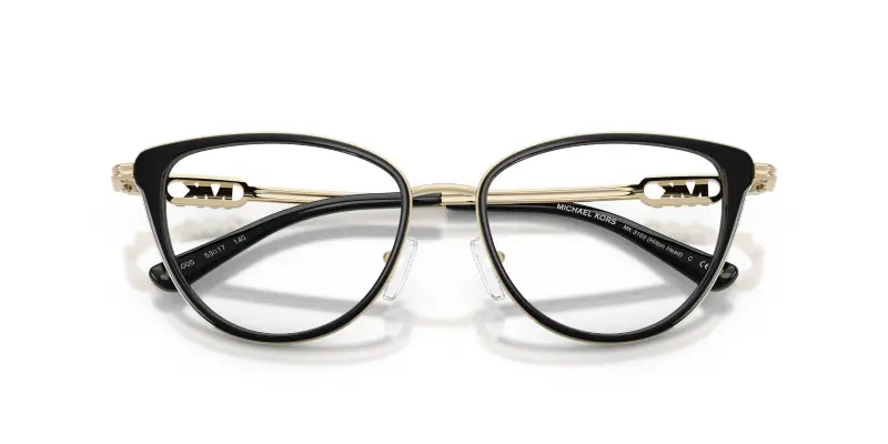 Donna Michael Kors MK3103 HILTON HEAD 3005 Montature da vista Metallo Nero Trasparente Cat Eye Normale miniatura 2