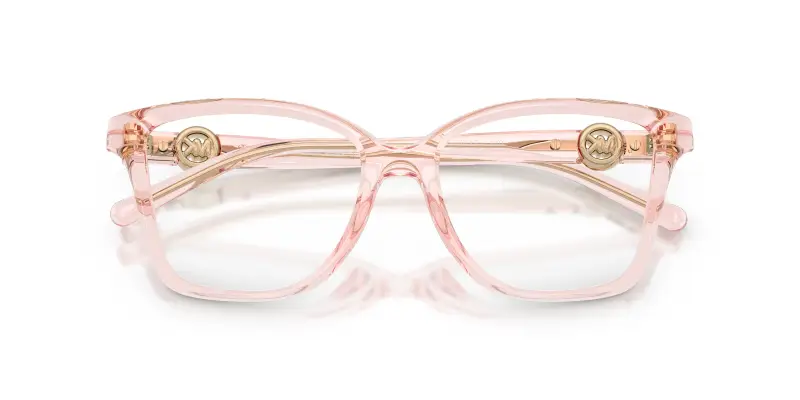 Donna Michael Kors MK4180U KOBE 3901 Montature da vista Iniettato Rosa Trasparente Squadrata Normale miniatura 2