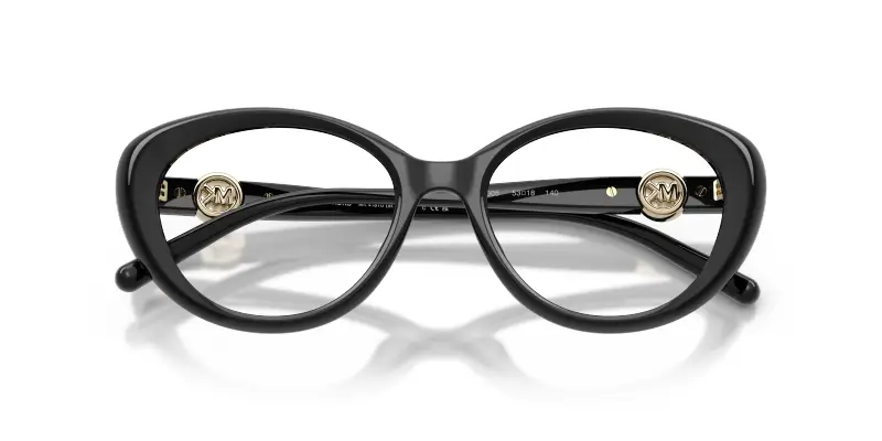 Donna Michael Kors MK4181U ST THOMAS 3005 Montature da vista Iniettato Nero Trasparente Rotonda Normale miniatura 2