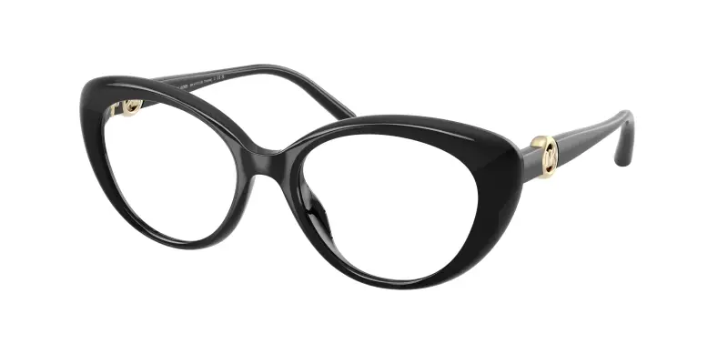 Donna Michael Kors MK4181U ST THOMAS 3005 Montature da vista Iniettato Nero Trasparente Rotonda Normale