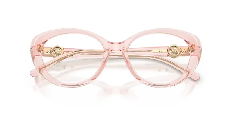 Donna Michael Kors MK4181U ST THOMAS 3901 Montature da vista Iniettato Rosa Trasparente Rotonda Normale miniatura 2