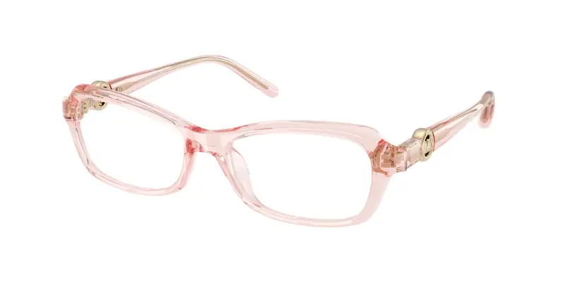 Donna Michael Kors MK4182U HAKONE 3901 Montature da vista Iniettato Rosa Trasparente Rotonda Normale