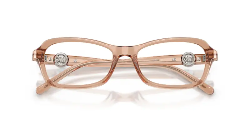 Donna Michael Kors MK4182U HAKONE 4051 Montature da vista Iniettato Marrone Trasparente Rotonda Normale miniatura 2