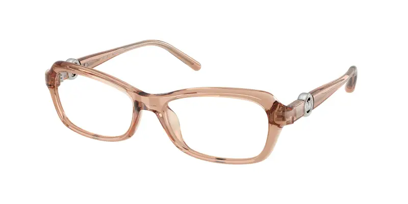 Donna Michael Kors MK4182U HAKONE 4051 Montature da vista Iniettato Marrone Trasparente Rotonda Normale