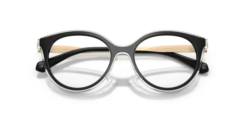 Donna Michael Kors MK4184U SITGES 3005 Montature da vista Iniettato Nero Trasparente Rotonda Normale miniatura 2