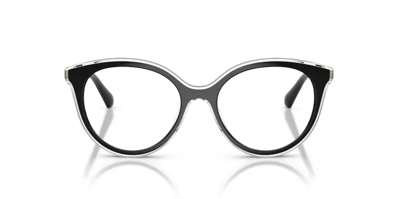 Donna Michael Kors MK4184U SITGES 3005 Montature da vista Iniettato Nero Trasparente Rotonda Normale miniatura 3