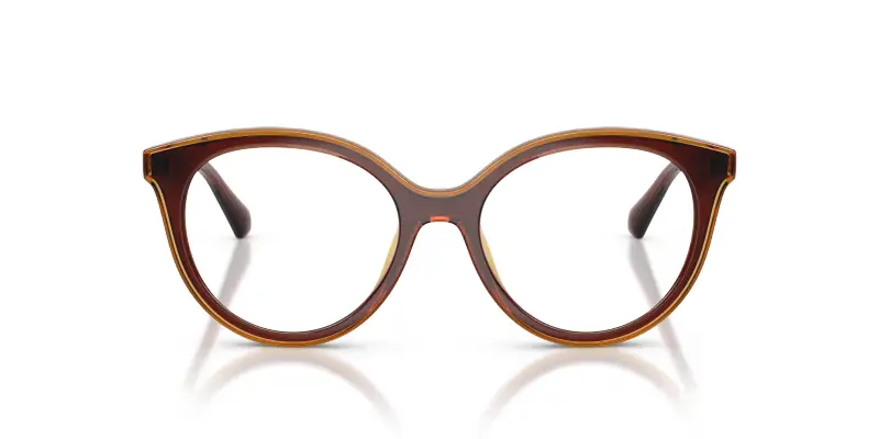 Donna Michael Kors MK4184U SITGES 3113 Montature da vista Iniettato Marrone Trasparente Rotonda Normale miniatura 3