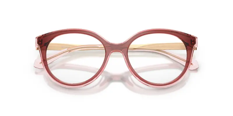 Donna Michael Kors MK4184U SITGES 3913 Montature da vista Iniettato Marrone Trasparente Rotonda Normale miniatura 2