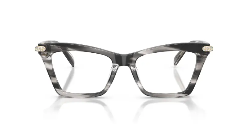 Donna Michael Kors MK4185BU JAMAICA 4034 Montature da vista Acetato Nero Trasparente Cat Eye Normale miniatura 3