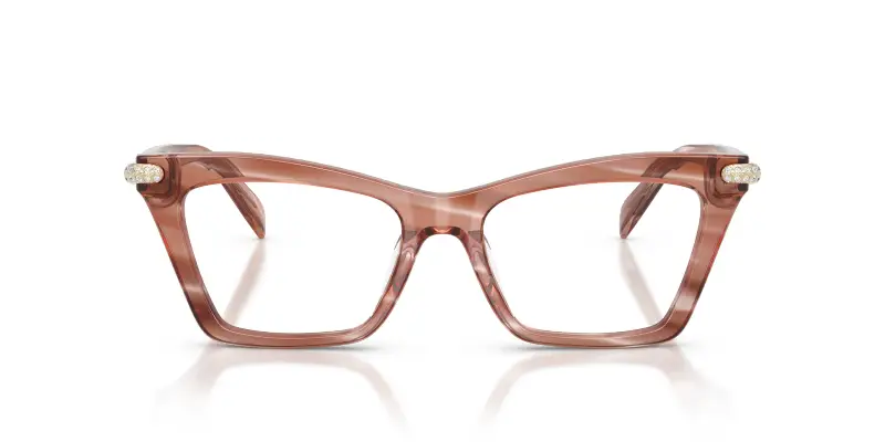 Donna Michael Kors MK4185BU JAMAICA 4056 Montature da vista Acetato Rosa Trasparente Cat Eye Normale miniatura 3